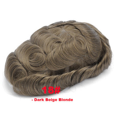 Thin Density Hair Systems ,Full French Lace Hair Replacement Toupee for Men Size 6*8 inches