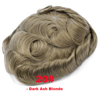 Thin Density Hair Systems ,Full French Lace Hair Replacement Toupee for Men Size 6*8 inches