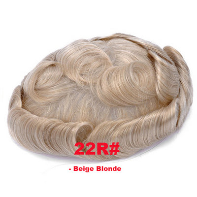 Thin Density Hair Systems ,Full French Lace Hair Replacement Toupee for Men Size 6*8 inches