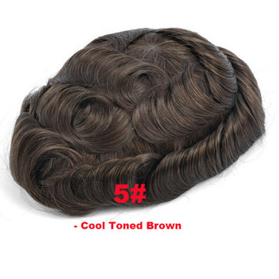 Thin Density Hair Systems ,Full French Lace Hair Replacement Toupee for Men Size 6*8 inches