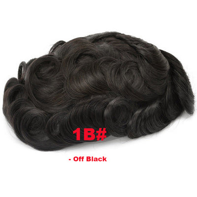 Thin Density Hair Systems ,Full French Lace Hair Replacement Toupee for Men Size 6*8 inches