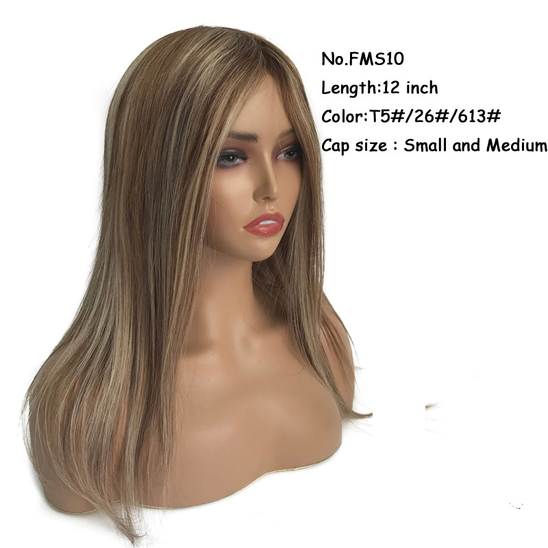 Mono Lace and Silicone Full Head Wig for Male and Female