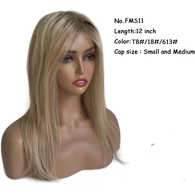 Mono Lace and Silicone Full Head Wig for Male and Female