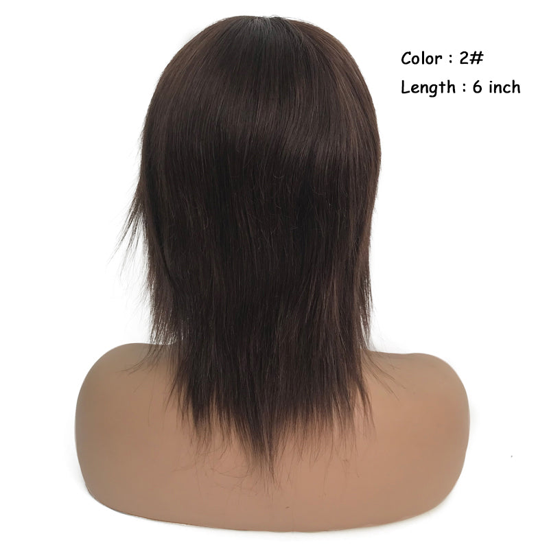 Mono Lace and Silicone Full Head Wig for Male and Female