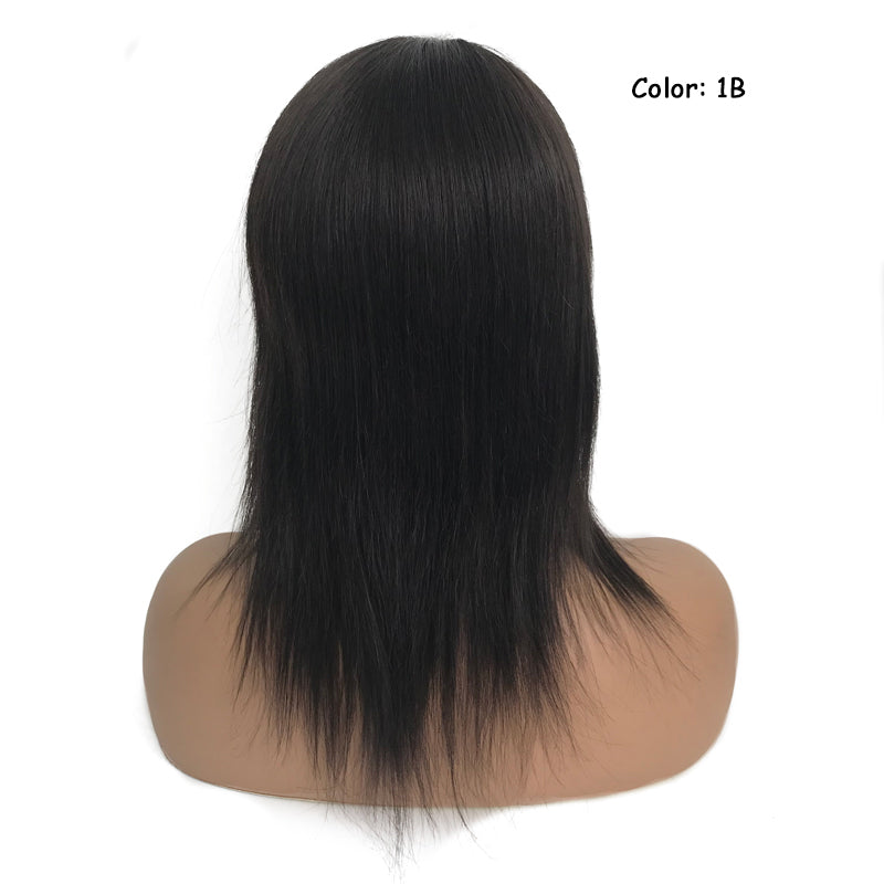 Mono Lace and Silicone Full Head Wig for Male and Female