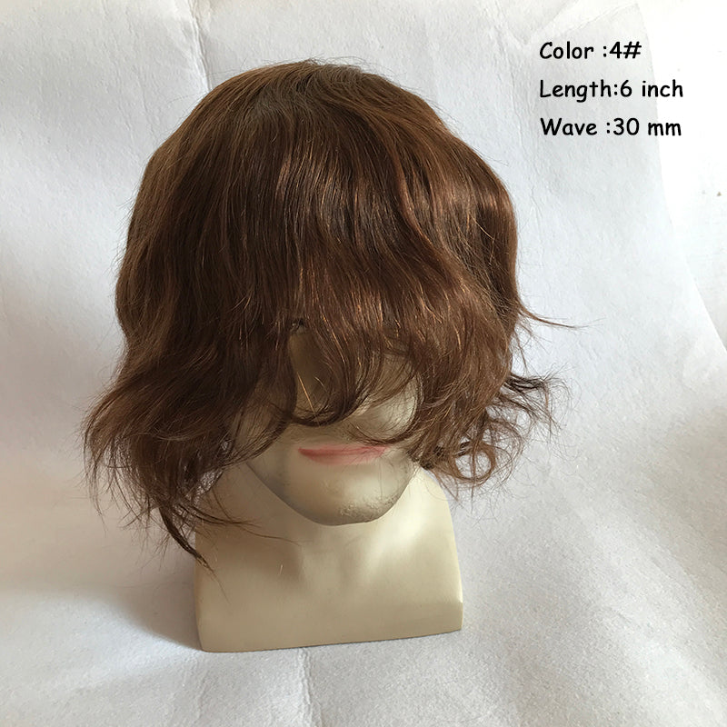 Mono Lace and Silicone Full Head Wig for Male and Female