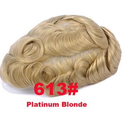 Hollywood Hair Systems Swiss Lace Base with Poly around Medium Density Bleach Knots